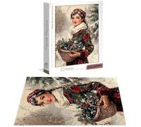 Jigsaw Puzzles for Adults 2000 Piece, Winter Jigsaw Puzzles for Adults, Girl Jigsaws 2000 Pieces with Box, Wooden Puzzle Challenging Game for the Whole for Women, Men, Wooden Puzzle for Gifts B-4937