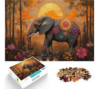 Jigsaw Puzzles for Adults 2000 Pieces Abstract painting Elephant Made of cardboard,for age 14+ Home Educational Games DIY Toys because it is ideal as a gift for the whole family。size:70x100cm