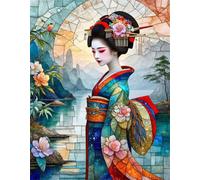 Jigsaw Puzzles for Adults 2000 Pieces,Beautiful Japanese Women jigsaw puzzle 100x70 cm Challenging DIY Puzzle for Home Decoration,Family puzzles Perfect for Game