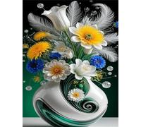 Jigsaw Puzzles for Adults 2000 Pieces,Beautiful Vase Flowers jigsaw puzzle 100x70 cm Challenging DIY Puzzle for Home Decoration,Family puzzles Perfect for Game