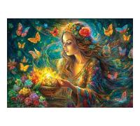 Jigsaw Puzzles for Adults 2000 Pieces,Butterfly Witch jigsaw puzzle 100x70 cm Challenging DIY Puzzle for Home Decoration,Family puzzles Perfect for Game