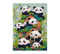 Jigsaw Puzzles for Adults 2000 Pieces Cartoon Panda, Challenge High Difficulty, Educational Games Impossible Puzzle, Puzzles for Adults 2000 Piece