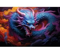Jigsaw Puzzles For Adults 2000 Pieces Chinese Fantasy Dragon Mythological Art 100x70cm
