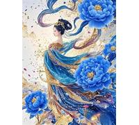 Jigsaw Puzzles for Adults 2000 Pieces,Classic Girl Peony puzzles for adults,Classic Educational Games DIY Handwork Puzzle for Home Decor Gift