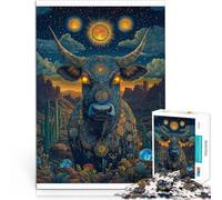 jigsaw puzzles for adults 2000 pieces Colored Cow Made of cardboard for and from 14 years and over Each piece is unique - Fun and challenging game for the whole ideas。size：70x100cm