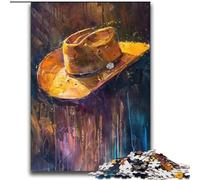 Jigsaw Puzzles for Adults 2000 Pieces Cowboy Hat,Family Activity Fun at Home Activities,Birthday Present,Travel Gifts 70X100CM