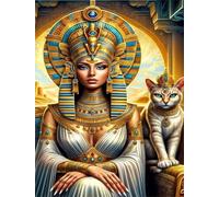 Jigsaw Puzzles for Adults 2000 Pieces,Egyptian Goddess Cat jigsaw puzzle 100x70 cm Challenging DIY Puzzle for Home Decoration,Family puzzles Perfect for Game