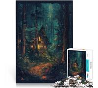 Jigsaw Puzzles for Adults 2000 Pieces Enchanted Forest Cottage Denkspiel Einzigartige Geburtstags- und Geschenkideen70x100cm
