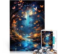 jigsaw puzzles for adults 2000 pieces forest butterflies Made of cardboard for and from 14 years and over Challenging To Complete But Fun And Humorous Great Gift。size:70x100cm/27.5x39.3inch