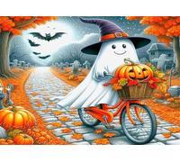 Jigsaw Puzzles for Adults 2000 Pieces,Halloween Ghost Pumpkin jigsaw puzzle 100x70 cm Challenging DIY Puzzle for Home Decoration,Family puzzles Perfect for Game