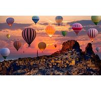 Jigsaw Puzzles for Adults 2000 Pieces Hot Air Balloon Challenging Games for Family Home Decor Gifts 70x100cm