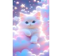 Jigsaw Puzzles for Adults 2000 Pieces Impossible Hard Difficult Challenging Puzzles for Adults 2000 Pieces Puzzle Starry Cats Clouds