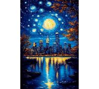 Jigsaw Puzzles for Adults 2000 Pieces Impossible Hard Difficult Challenging Puzzles for Adults 2000 Pieces Puzzle Starry Sky City
