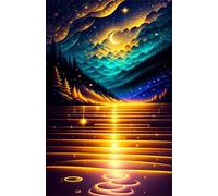 Jigsaw Puzzles for Adults 2000 Pieces Impossible Hard Difficult Challenging Puzzles for Adults 2000 Pieces Puzzle Starry Sky Lake