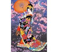 Jigsaw Puzzles for Adults 2000 Pieces,Japanese Geisha jigsaw puzzle 100x70 cm Challenging DIY Puzzle for Home Decoration,Family puzzles Perfect for Game