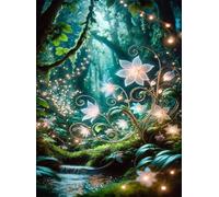 Jigsaw Puzzles for Adults 2000 Pieces,Jungle Glow Flower puzzles for adults,Classic Educational Games DIY Handwork Puzzle for Home Decor Gift