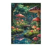 Jigsaw Puzzles for Adults 2000 Pieces Jungle Mushroom River, Challenge High Difficulty, Educational Games Impossible Puzzle, Puzzles for Adults 2000 Piece