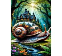 Jigsaw Puzzles for Adults 2000 Pieces,Jungle Snail Castle puzzles for adults,Classic Educational Games DIY Handwork Puzzle for Home Decor Gift