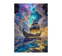 Jigsaw Puzzles for Adults 2000 Pieces Ocean Sailboat, Challenge High Difficulty, Educational Games Impossible Puzzle, Puzzles for Adults 2000 Piece