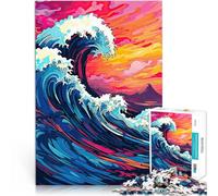 jigsaw puzzles for adults 2000 pieces Ocean Waves Pop Art Made of cardboard,for and from 14 years and over Toys Educational Games Antistress A work of art。size:70x100cm/27.5x39.3inch
