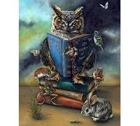 Jigsaw Puzzles for Adults 2000 Pieces Owl Reading Book Educational Games Brain Challenge Puzzle for Kids Adults 70x100cm