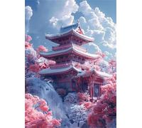 Jigsaw Puzzles for Adults 2000 Pieces,Pink Palace Scenery puzzles for adults,Classic Educational Games DIY Handwork Puzzle for Home Decor Gift