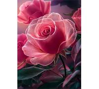 Jigsaw Puzzles for Adults 2000 pieces,Pink Roses Flowers puzzles for adults,Classic Educational Games DIY Handwork Puzzle for Home Decor Gift