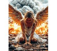 Jigsaw Puzzles for Adults 2000 Pieces,Praying Angel Girl jigsaw puzzle 100x70 cm Challenging DIY Puzzle for Home Decoration,Family puzzles Perfect for Game