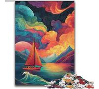 Jigsaw Puzzles for Adults 2000 Pieces Psychedelic Boat Challenging Game Toys Deal As Gifts for The Whole Family for Ages 14+ 70x100cm