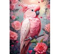 Jigsaw Puzzles for Adults 2000 Pieces Rose Animal Parrot, 100x70cm 2000 pieces puzzles for adults, Educational Game Challenge Toy, Impossible Puzzle for Family Activity