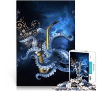 jigsaw puzzles for adults 2000 pieces Saxophone with octopus Made of cardboard for and from 14 years and over Home decoration Great gifts and toys 。size：70x100cm/27.5x39.3inch