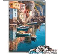 Jigsaw Puzzles for Adults 2000 Pieces Seaside City View,Educational Games Home Decoration Is Ideal As A Gift for The Whole Family 70X100cm