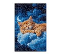 Jigsaw Puzzles for Adults 2000 Pieces Starry Night Cat, Challenge High Difficulty, Educational Games Impossible Puzzle, Puzzles for Adults 2000 Piece