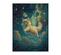 Jigsaw Puzzles for Adults 2000 Pieces Starry Sky Cat, Challenge High Difficulty, Educational Games Impossible Puzzle, Puzzles for Adults 2000 Piece