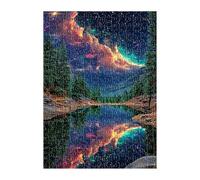 Jigsaw Puzzles for Adults 2000 Pieces Starry Sky Tree Lake, Challenge High Difficulty, Educational Games Impossible Puzzle, Puzzles for Adults 2000 Piece