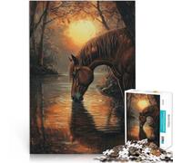 Jigsaw Puzzles for Adults 2000 Pieces The Horse and the River~ Präzisionsschnitt Die Liebe zwischen Paaren stärken70x100cm