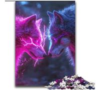 Jigsaw Puzzles for Adults 2000 Pieces Two Wolves,Family Activity Fun at Home Activities,Birthday Present,Travel Gifts 70X100CM