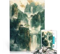 Jigsaw Puzzles for Adults 2000 Pieces Waterfall Gold Decor Lernspiele denn eignet sich ideal als Geschenk für die ganze Familie70x100cm