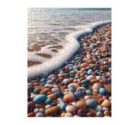 Jigsaw Puzzles for Adults 2000 Pieces Waves Stones, Challenge High Difficulty, Educational Games Impossible Puzzle, Puzzles for Adults 2000 Piece