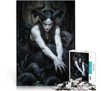 Jigsaw Puzzles for Adults 2000 Pieces Wings of the Nocturne Serpent, Lilith Präzisionsschnitt Wohnkunstdekor70x100cm