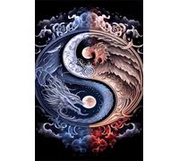 Jigsaw Puzzles for Adults 2000 Pieces, Yin-Yang Moon Puzzles for Adults 39.4x27.6 inch for Wall Decoration and Gifts