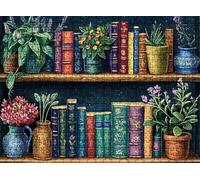 Jigsaw Puzzles for Adults 2000 plant Book, Challenging Difficult Puzzle Wooden, 2000 Piece Jigsaw Puzzles for Adults Educational Game Decompression, Large Size Wall Art 39.2 x 27.8 inches w0-994