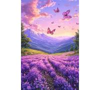Jigsaw Puzzles for Adults 2000 Purple Flower Butterfly Puzzle Impossible Hard Difficult Challenging Puzzle for Adults 2000 Piece Puzzle Games 39.4 x 27.6 inch