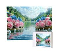 Jigsaw Puzzles for Adults 2000, Puzzle for Adults, Challenging Puzzle Educational Games, Puzzles Game for The Whole for Women, Gifts for Men, Home Decoration, Theme:（Lake Flowers) z-299