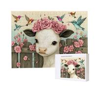 Jigsaw Puzzles for Adults 2000, Puzzle for Adults, Challenging Puzzle Educational Games, Puzzles Game for The Whole for Women, Gifts for Men, Home Decoration, Theme:（Buy Cow Roses) z-537