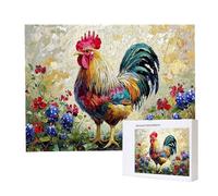 Jigsaw Puzzles for Adults 2000, Puzzle for Adults, Challenging Puzzle Educational Games, Puzzles Game for The Whole for Women, Gifts for Men, Home Decoration, Theme:（Flower Rooster) z-351