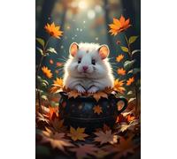 Jigsaw Puzzles for Adults 2000, Puzzles for Adults Animal Hamster Leaf, Challenging Difficult Logic Puzzle, Puzzle 2000 Pieces for Adult 39.4 x 27.6 inch