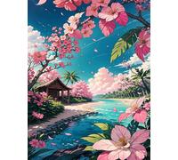 Jigsaw Puzzles for Adults 2000, Puzzles for Adults Flower River Cottage, Challenging Difficult Logic Puzzle, Puzzle 2000 Pieces for Adult 39.4 x 27.6 inch