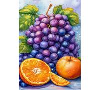Jigsaw Puzzles for Adults 2000, Puzzles for Adults Grapes Oranges, Challenging Difficult Logic Puzzle, Puzzle 2000 Pieces for Adult 39.4 x 27.6 inch