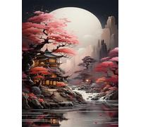 Jigsaw Puzzles for Adults 2000, Puzzles for Adults Moon Tower River, Challenging Difficult Logic Puzzle, Puzzle 2000 Pieces for Adult 39.4 x 27.6 inch